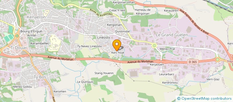 localisation de l'entreprise MONSIEUR HADRIEN CAMPION à QUIMPER