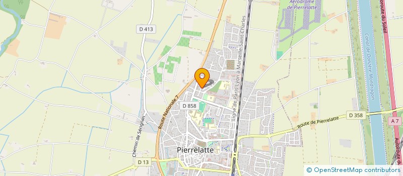 localisation de l'entreprise MONSIEUR HADRIEN CHARLAIX  PIERRELATTE