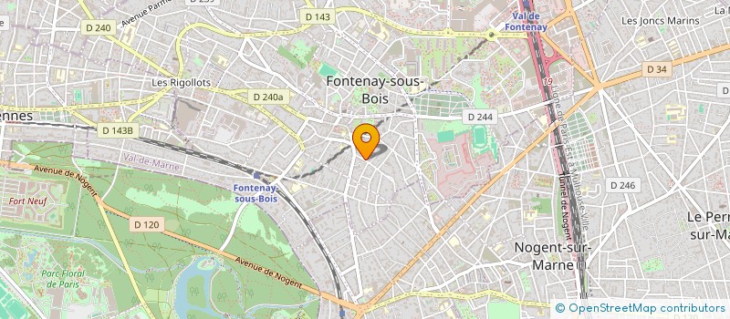localisation de l'entreprise MONSIEUR HADRIEN CHARPENTIER à FONTENAY-SOUS-BOIS