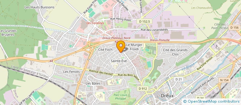 localisation de l'entreprise MONSIEUR HADRIEN CORTETNE à DREUX