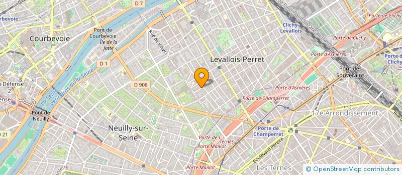 localisation de l'entreprise MONSIEUR HADRIEN CURS à LEVALLOIS-PERRET