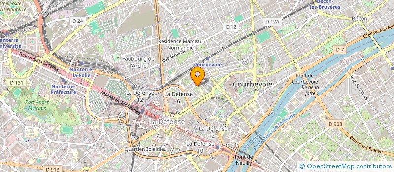 localisation de l'entreprise MONSIEUR HADRIEN DAVID à COURBEVOIE