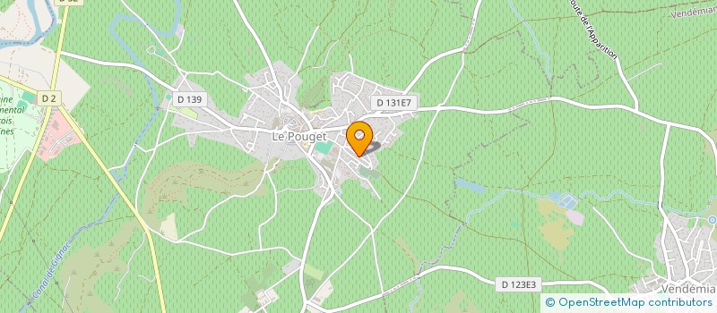 localisation de l'entreprise MONSIEUR HADRIEN DE CROZALS  POUZOLS