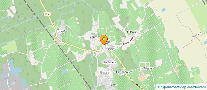 localisation de l'entreprise MONSIEUR HADRIEN DE RYCK  SOUSSANS