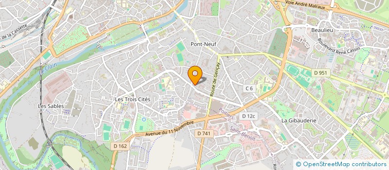 localisation de l'entreprise MONSIEUR HADRIEN DOMINAULT  POITIERS