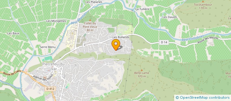 localisation de l'entreprise MONSIEUR HADRIEN DUBUIS à PIERREFEU-DU-VAR