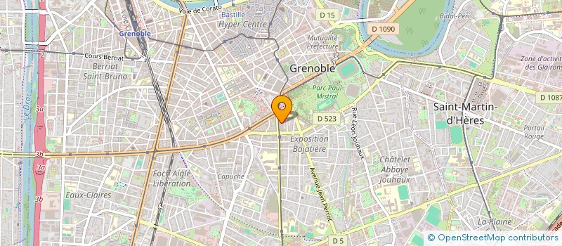 localisation de l'entreprise MONSIEUR HADRIEN EVRARD à GRENOBLE