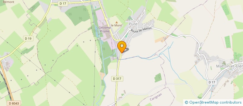 localisation de l'entreprise MONSIEUR HADRIEN FELTRIN  PURE