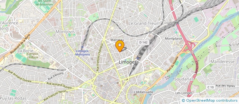 localisation de l'entreprise MONSIEUR HADRIEN GRIFFON à LIMOGES