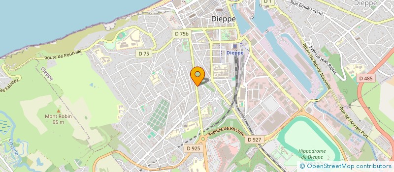 localisation de l'entreprise MONSIEUR HADRIEN HANQUIER  DIEPPE