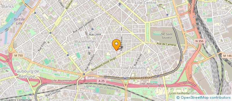 localisation de l'entreprise MONSIEUR HADRIEN HOLLART à LILLE