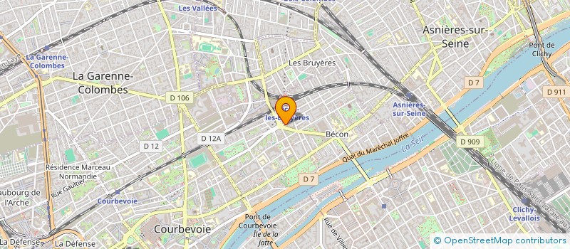 localisation de l'entreprise MONSIEUR HADRIEN LEFEBVRE à COURBEVOIE