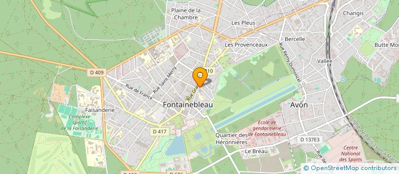 localisation de l'entreprise MONSIEUR HADRIEN LEGAY  FONTAINEBLEAU