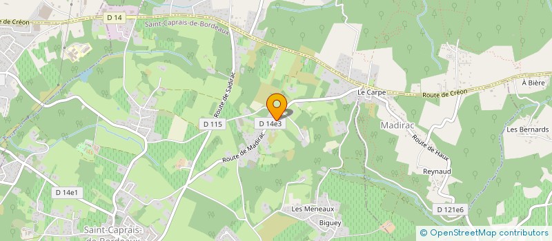 localisation de l'entreprise MONSIEUR HADRIEN LOZACH  SAINT-CAPRAIS-DE-BORDEAUX