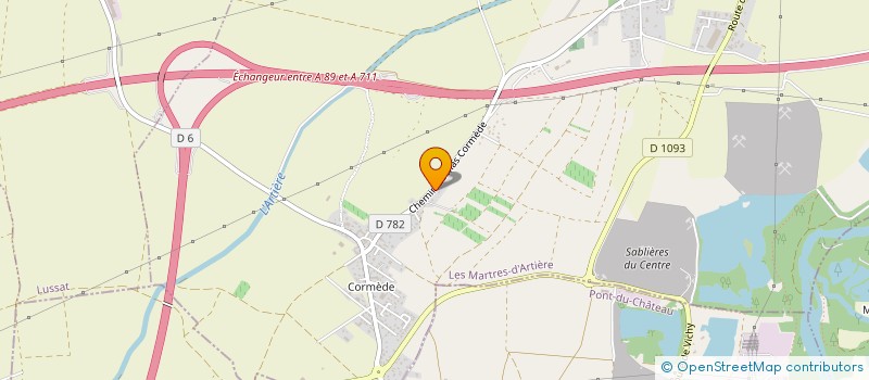 localisation de l'entreprise MONSIEUR HADRIEN MANENC-BECHE  LES MARTRES-D'ARTIERE