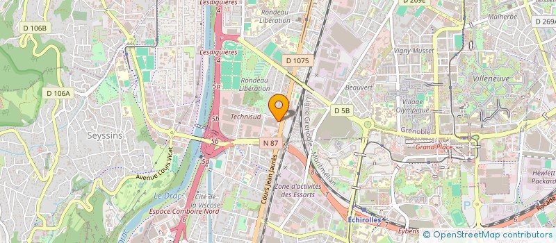 localisation de l'entreprise MONSIEUR HADRIEN MARIAC à GRENOBLE