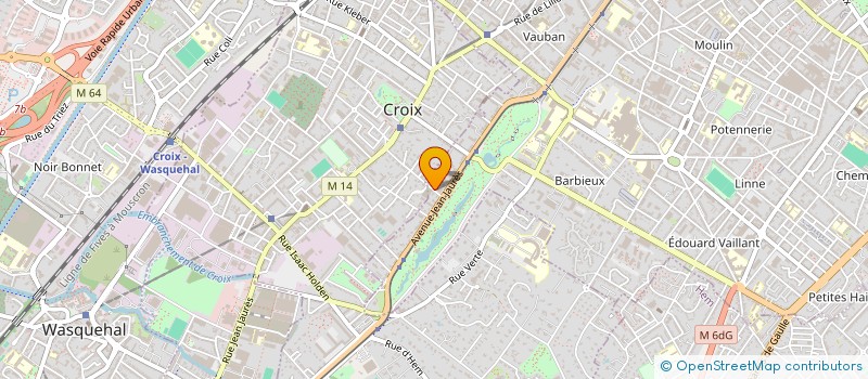 localisation de l'entreprise MONSIEUR HADRIEN MATON  ROUBAIX