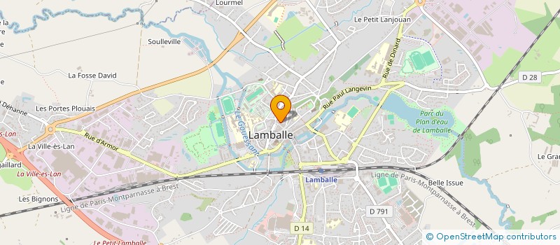 localisation de l'entreprise MONSIEUR HADRIEN MOURICHON à SAINT-BRIEUC