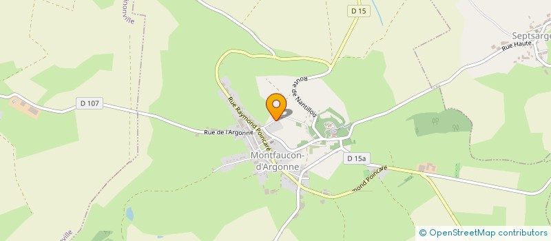 localisation de l'entreprise MONSIEUR HADRIEN PONSAA  MONTFAUCON-D'ARGONNE