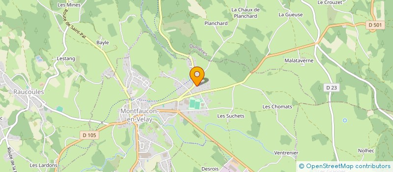 localisation de l'entreprise MONSIEUR HADRIEN SABATIER  MONTFAUCON-EN-VELAY