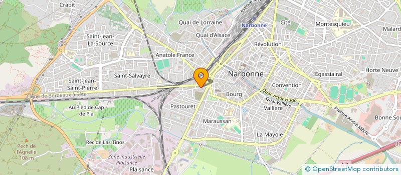 localisation de l'entreprise MONSIEUR HADRIEN TRANCHE  NARBONNE