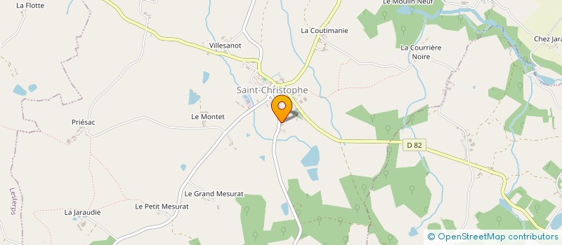 localisation de l'entreprise MONSIEUR HADRIEN VENAT à SAINT-CHRISTOPHE
