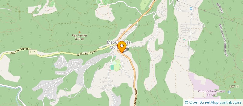 localisation de l'entreprise MONSIEUR HADRIEN WARME  MEOUNES-LES-MONTRIEUX