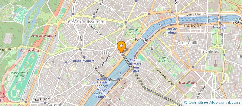 localisation de l'entreprise MONSIEUR HADRIEN ZALEK  PARIS 16