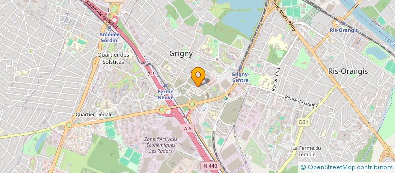 localisation de l'entreprise MONSIEUR HADY DIALLO  GRIGNY