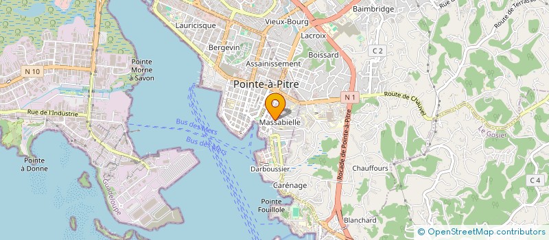 localisation de l'entreprise MONSIEUR HAETAN BENOIT à POINTE A PITRE