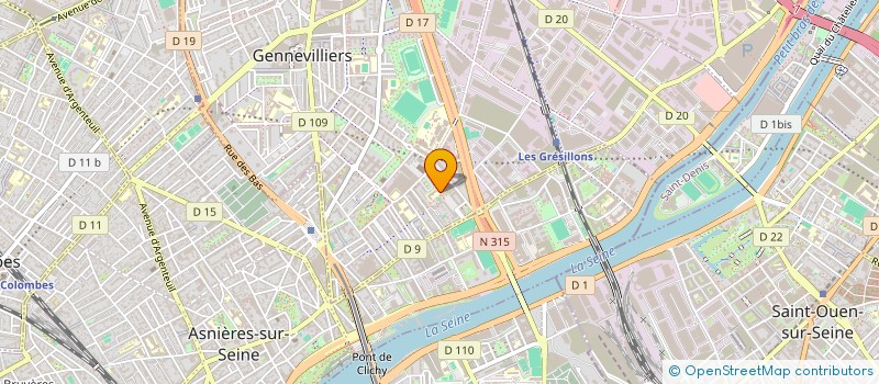 localisation de l'entreprise MONSIEUR HAFID BEN AHMED à GENNEVILLIERS