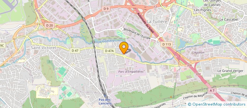 localisation de l'entreprise MONSIEUR HAFID BENAHMED  SAINT-VICTORET