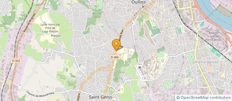 localisation de l'entreprise MONSIEUR HAFID GUERFI  SAINT-GENIS-LAVAL