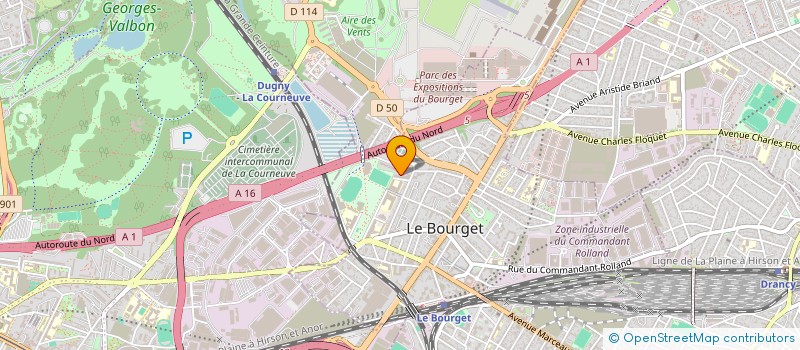 localisation de l'entreprise MONSIEUR HAFID ICHALLAL à LE BOURGET