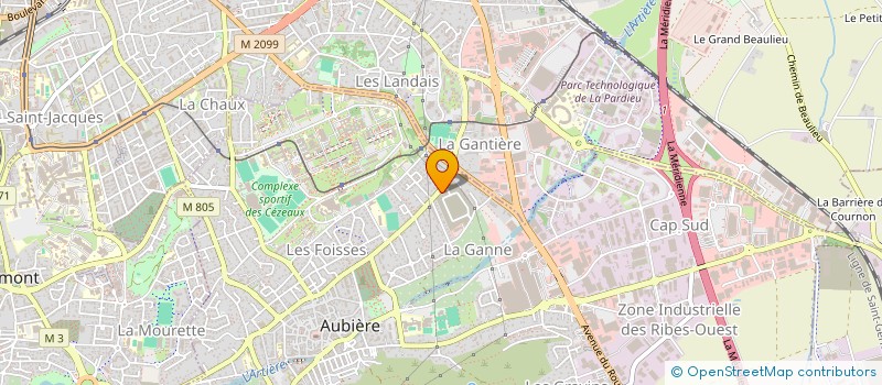 localisation de l'entreprise MONSIEUR HAFID MEHALI  AUBIERE