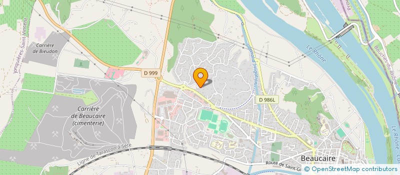 localisation de l'entreprise MONSIEUR HAFID TOUZANI  BEAUCAIRE