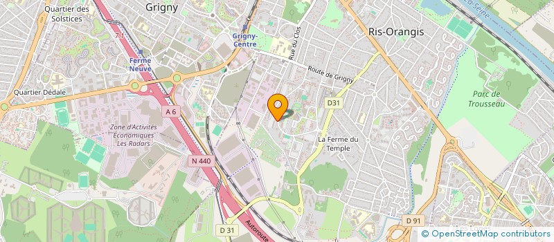 localisation de l'entreprise MONSIEUR HAFIDALLAH DADI  RIS-ORANGIS