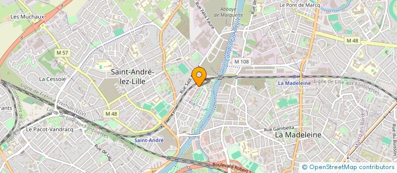 localisation de l'entreprise MONSIEUR HAFIDH CHABANE  SAINT-ANDRE-LEZ-LILLE