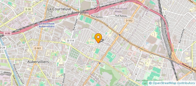 localisation de l'entreprise MONSIEUR HAFIF JABAR  AUBERVILLIERS