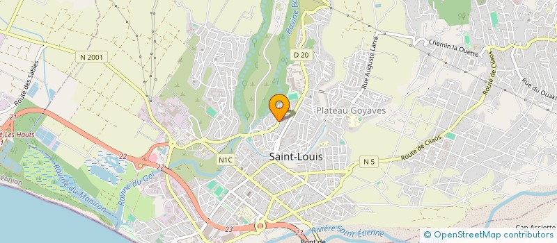 localisation de l'entreprise MONSIEUR HAFIZ HOUSSEN  SAINT-LOUIS