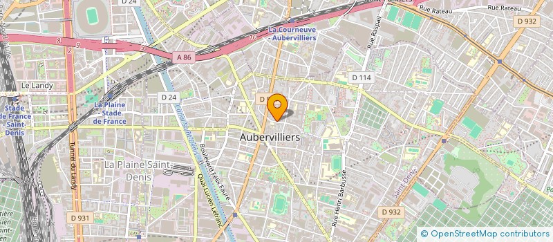 localisation de l'entreprise MONSIEUR HAFIZULLAH ABDULRAHIMAI  AUBERVILLIERS