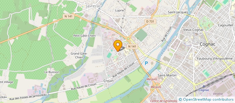 localisation de l'entreprise MONSIEUR HAFIZULLAH MANGAL à COGNAC