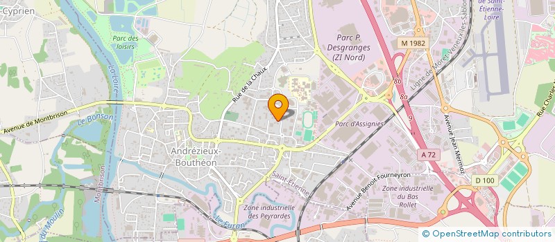 localisation de l'entreprise MONSIEUR HAFTAGUL AHMADZAI  ANDREZIEUX-BOUTHEON