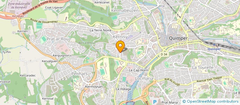 localisation de l'entreprise MONSIEUR HAIDAR RAFFION à QUIMPER