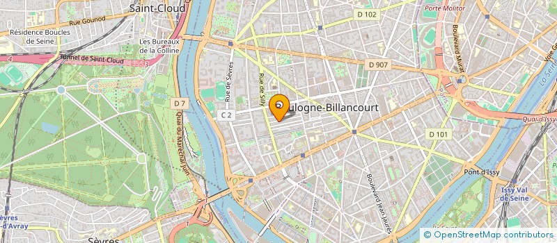 localisation de l'entreprise MONSIEUR HAIFENG WU à BOULOGNE-BILLANCOURT