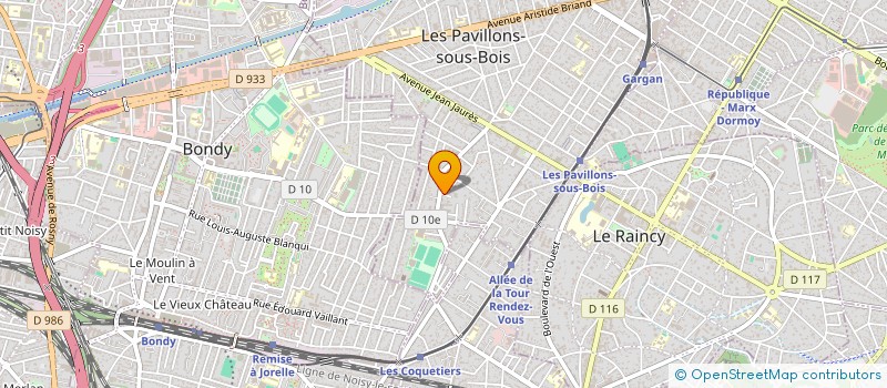 localisation de l'entreprise MONSIEUR HAIKEL BENTOUATI  LES PAVILLONS-SOUS-BOIS