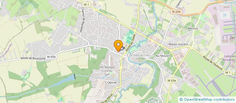 localisation de l'entreprise MONSIEUR HAILU WOLDE  CORNEBARRIEU