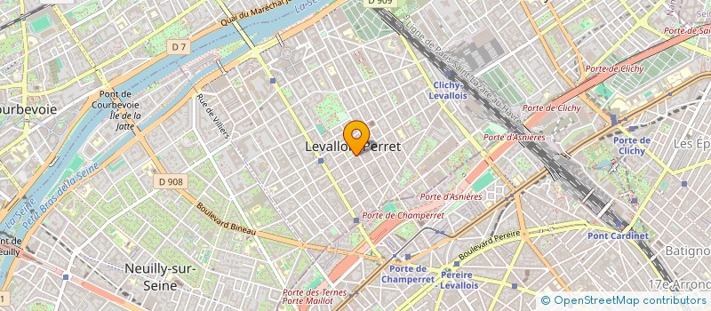 localisation de l'entreprise MONSIEUR HAIM KALIFA à LEVALLOIS-PERRET