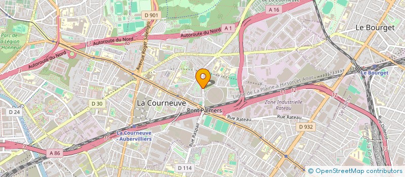 localisation de l'entreprise MONSIEUR HAIMIN LI à LA COURNEUVE