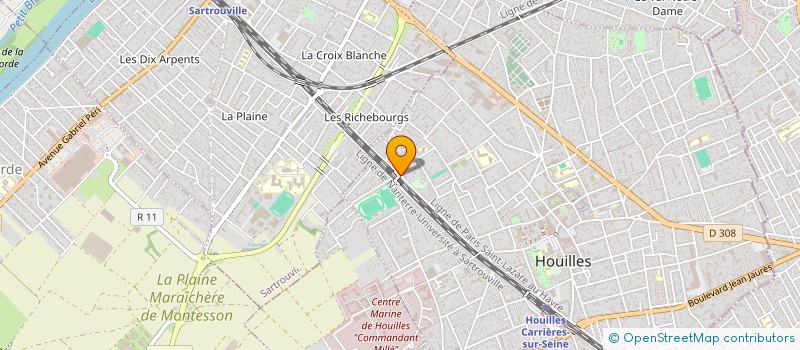 localisation de l'entreprise MONSIEUR HAINDY FERREIRA  HOUILLES